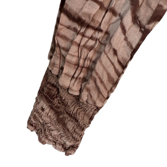 Anthropologie Cloth & Stone Mauve Tiered Striped Maxi Dress, Small - Picture 7 of 11